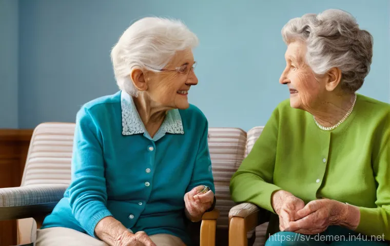 치매관리사와 관련된 최신 학술 자료 - "A compassionate female dementia caregiver, in her late 30s, with a gentle smile and kind eyes, is s...