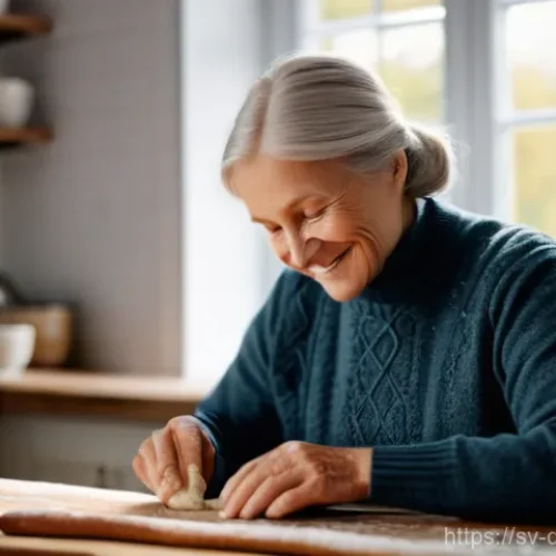 치매관리사 관련 정부 정책 변화 - **Prompt:** A cozy, warm Swedish kitchen with traditional light wood cabinets and a rustic table. An...