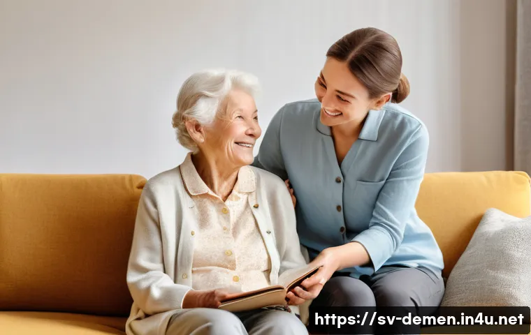 치매관리사 직업의 사회적 가치 - **Prompt 1: The Heart of Person-Centered Dementia Care**
A heartwarming and serene scene depicti...